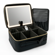 Cosmetiquera Luxury Negra Con Luz Led y Espejo