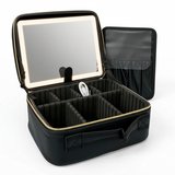 Cosmetiquera Luxury Negra Con Luz Led y Espejo