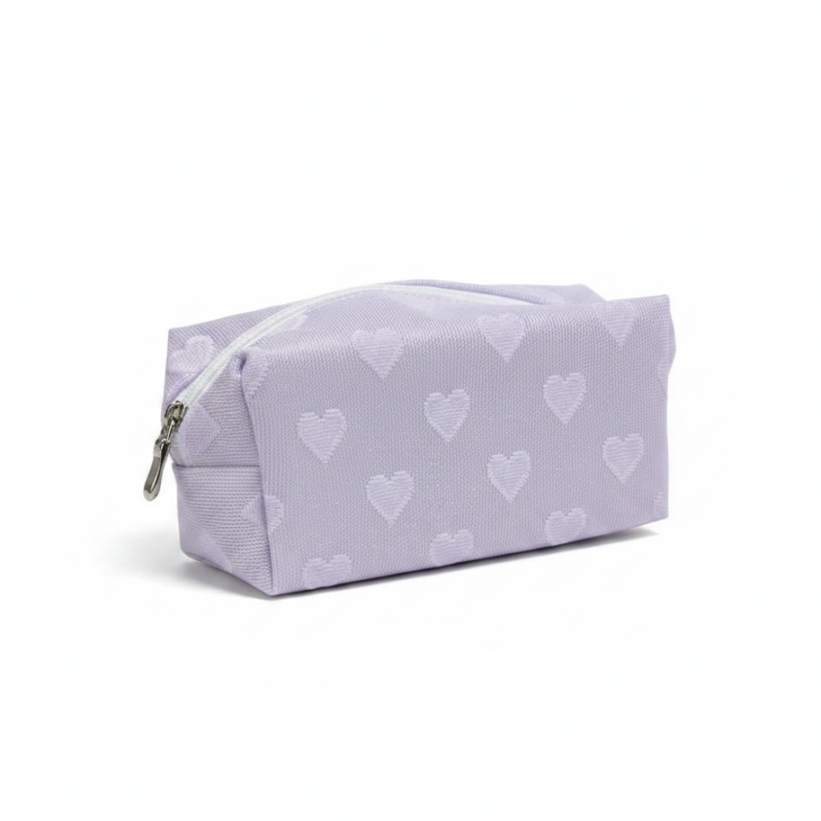 Cosmetiquera Malla Corazón X-208