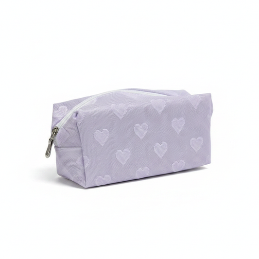 Cosmetiquera Malla Corazón X-208