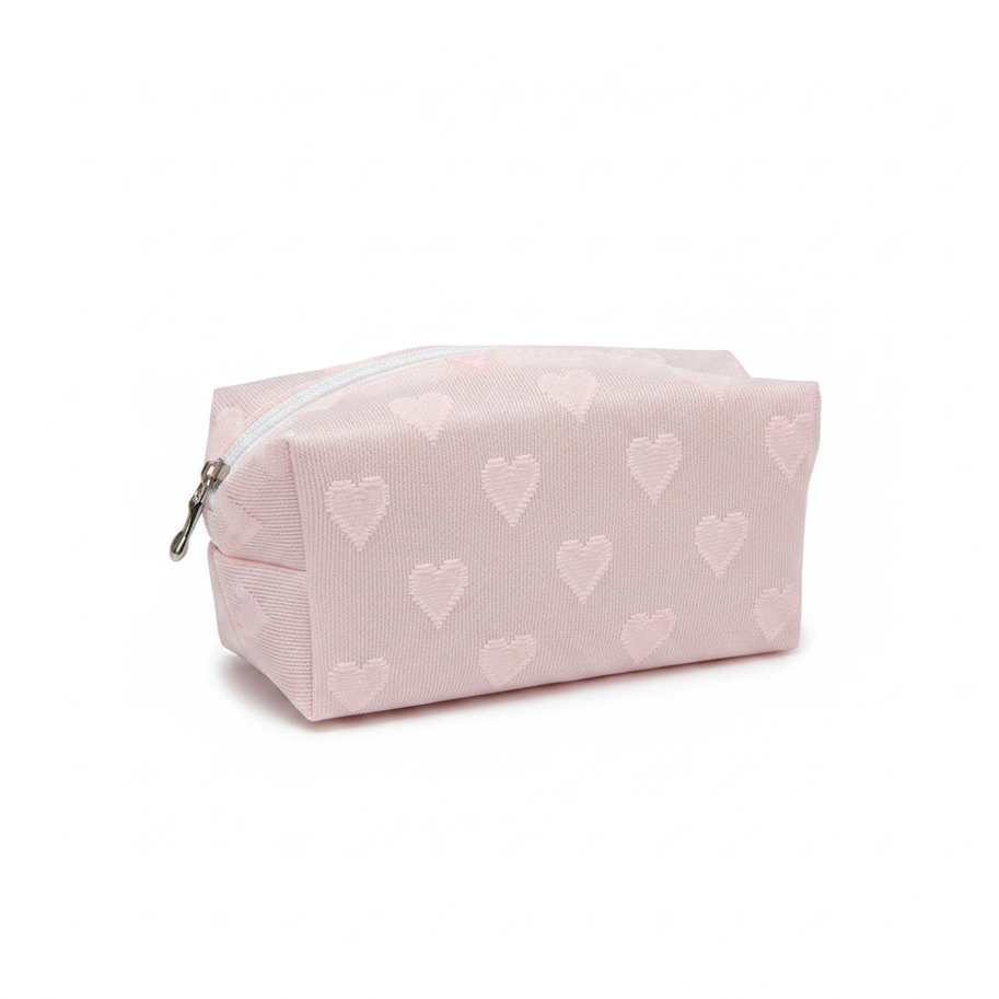 Cosmetiquera Malla Corazón X-208