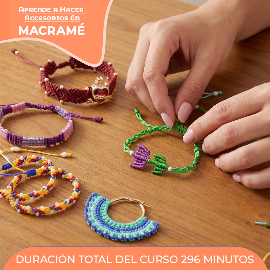 Kit De Macramé + Curso Virtual Gratis