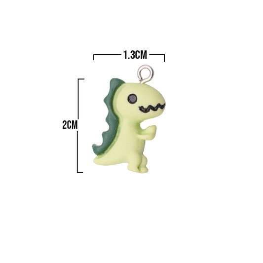 Dije Dinosaurio Verde Acrílico