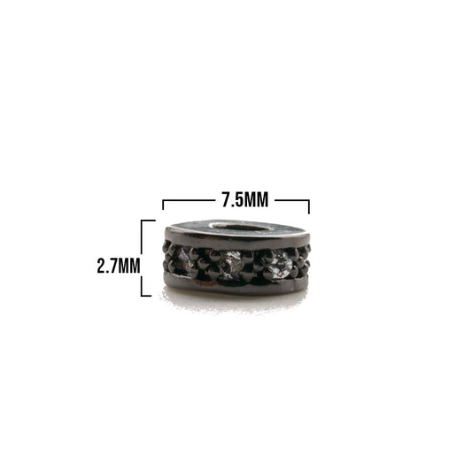 Dona 1 Linea Negro Piedra Blanca Rodinado