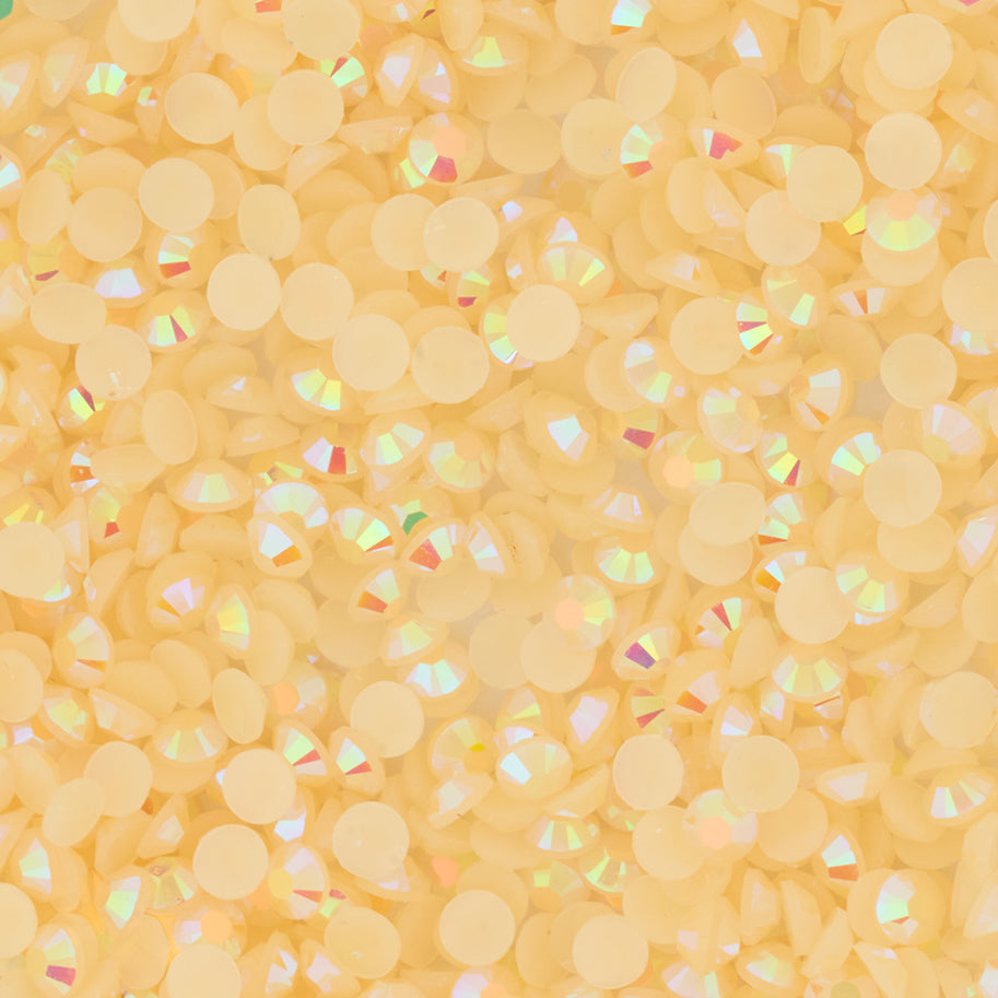 Diamante Imitación Resina 13 Amarillo pastel 3mm x 1.000 Pcs Para Pegar