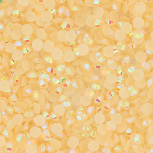Diamante Imitación Resina 13 Amarillo pastel 3mm x 1.000 Pcs Para Pegar