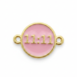 Dije 11:11 Rosado Para Pulsera Dorado Rodinado