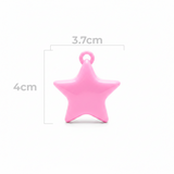 Dije Acrilico Estrella 1 Tono Rosado
