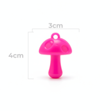 Dije Acrilico Hongo 1 Tono Fucsia