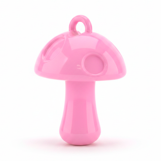 Dije Acrilico Hongo 1 Tono Rosado