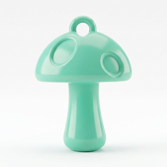 Dije Acrilico Hongo 1 Tono verde menta