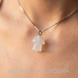 Dije Acrílico Honguito Blanco