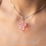 Dije Acrílico Honguito Neón Rosado