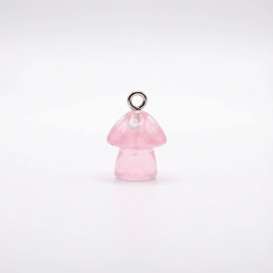 Dije Acrílico Honguito Neón Rosado