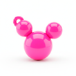 Dije Acrilico Mickey 1 Tono Fucsia