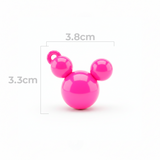 Dije Acrilico Mickey 1 Tono Fucsia