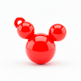 Dije Acrilico Mickey 1 Tono Rojo