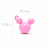 Dije Acrilico Mickey 1 Tono Rosado