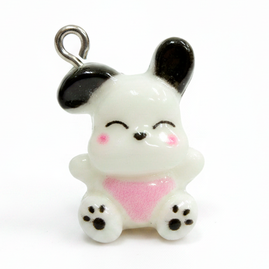 Dije Acrilico Perrito Rosado