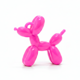 Dije Acrilico Perro Globo 1 Tono Fucsia