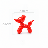 Dije Acrilico Perro Globo 1 Tono Rojo