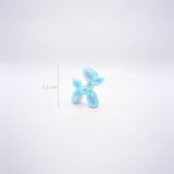 Dije Acrílico Perro Globo Azul Perlado Boreal