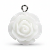 Dije Acrilico Rosa Blanca