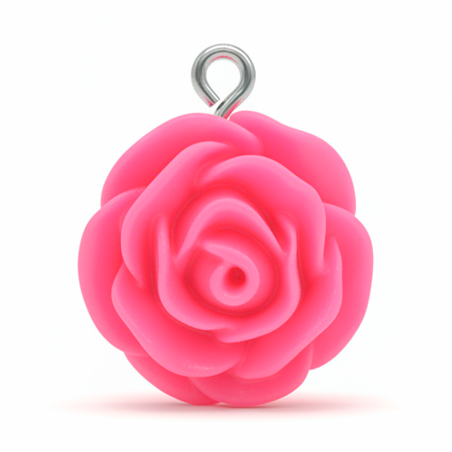 Dije Acrilico Rosa Fucsia