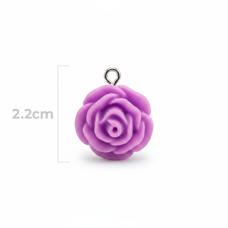 Dije Acrilico Rosa Lila