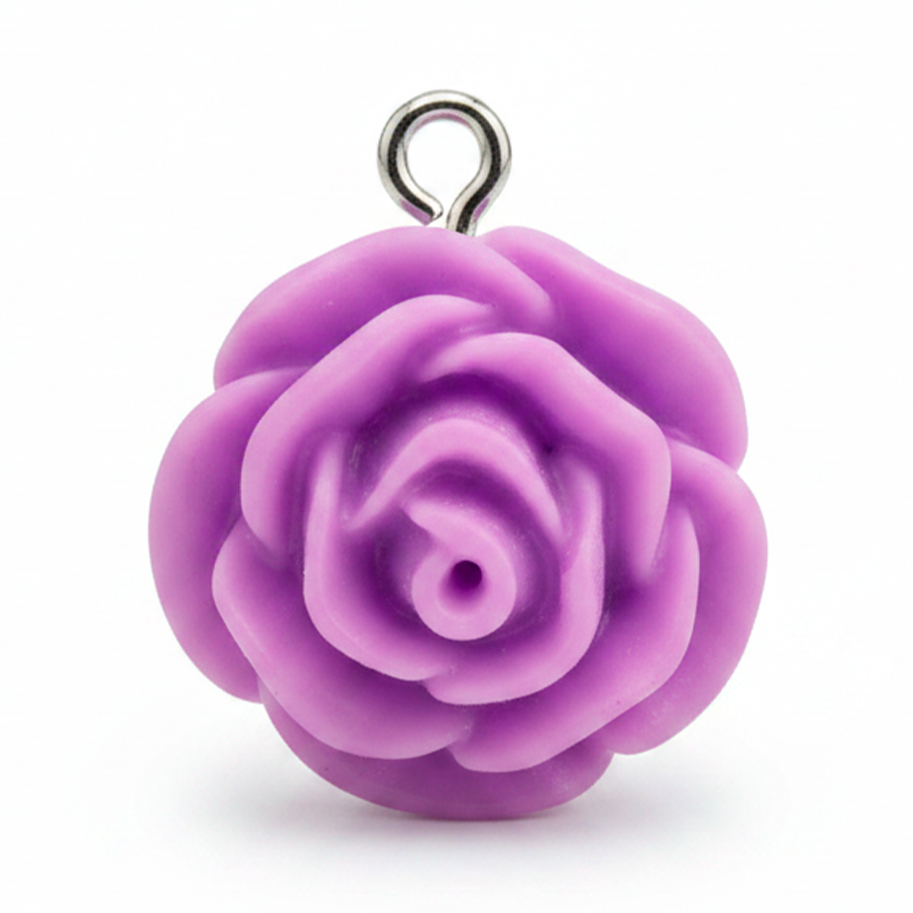 Dije Acrilico Rosa Lila