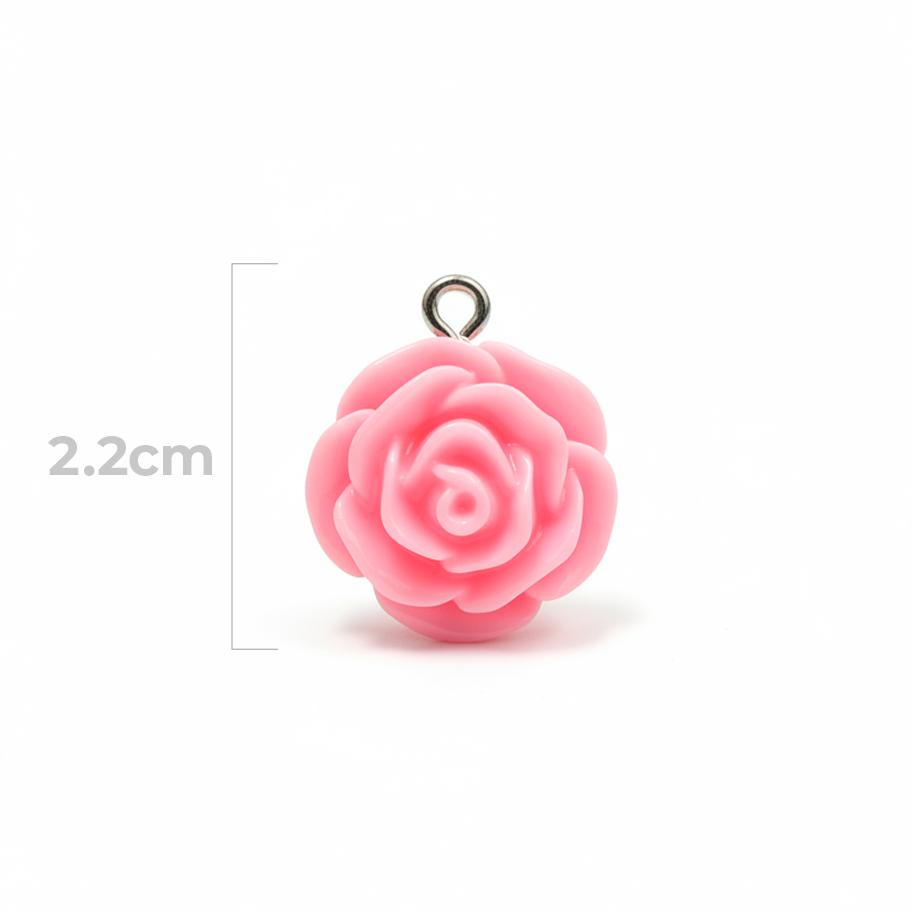 Dije Acrilico Rosa Rosada