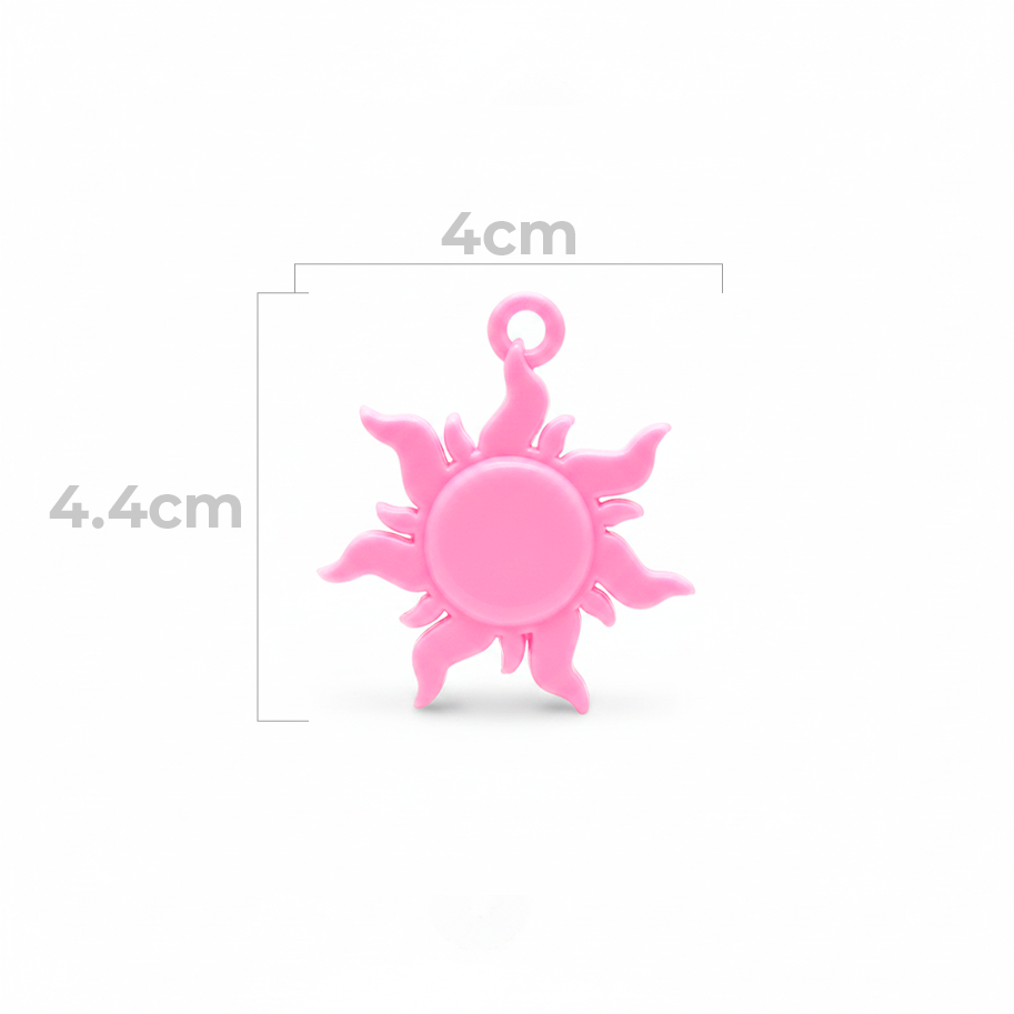 Dije Acrilico Sol 1 Tono Rosado