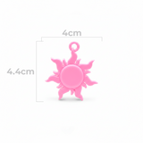 Dije Acrilico Sol 1 Tono Rosado