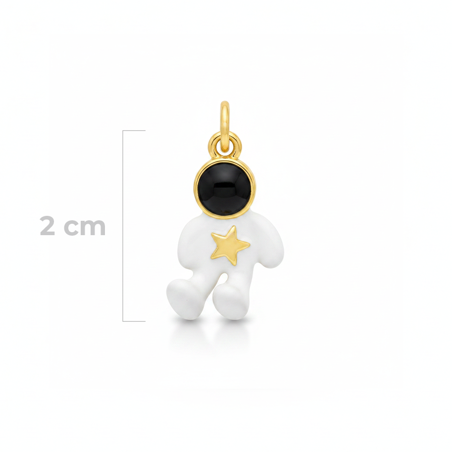 Dije Astronauta Dorado Rodinado