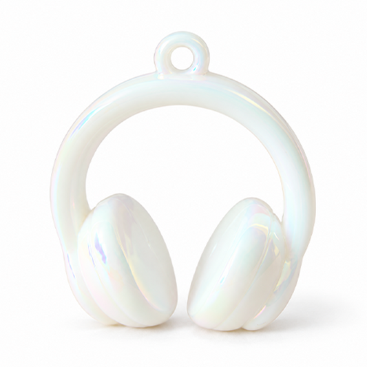 Dije Audifonos Chunky Blanco Perlado AB