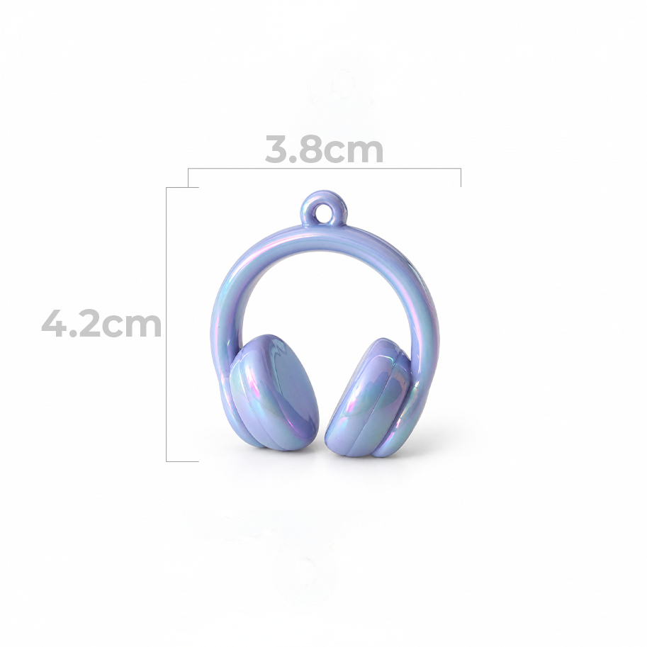 Dije Audifonos Chunky Lila Perlado AB