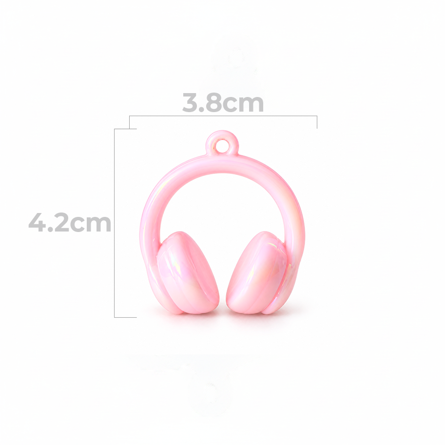 Dije Audifonos Chunky Rosado Perlado AB