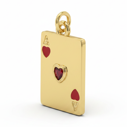 Dije Carta Poker Dorada Rodinada