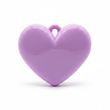 Dije Corazón Lila Liso 3 Cm Acrílico