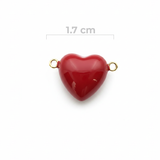 Dije Corazon Rojo Chunky Rodinado