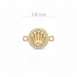 Dije Corona Rolex Pulsera Dorado Rodinado