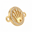 Dije Corona Rolex Pulsera Dorado Rodinado