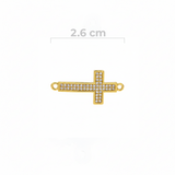 Dije Cruz Ancha Dorado Rodinado