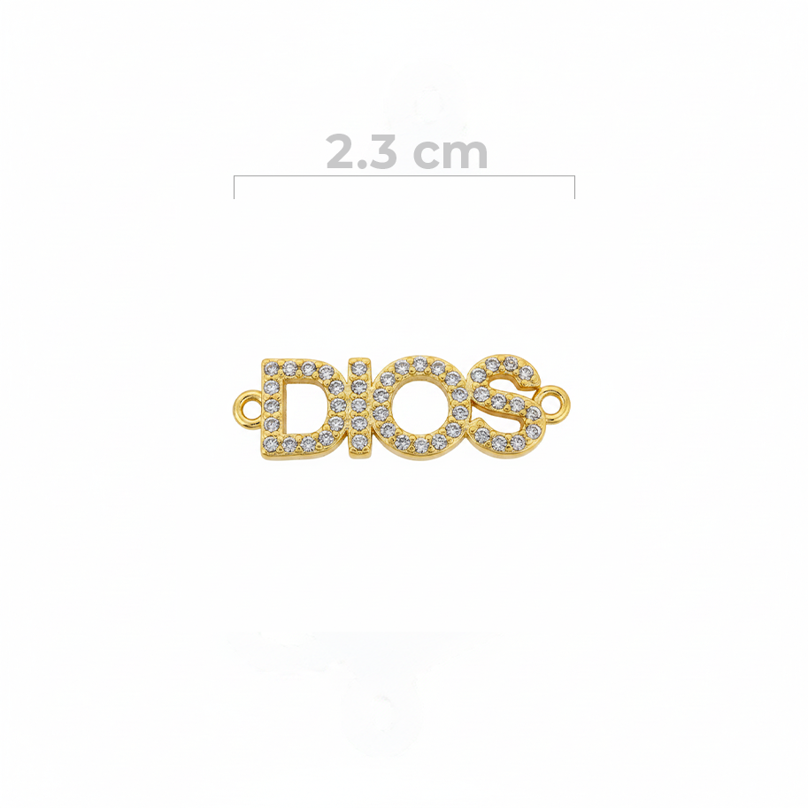 Dije Dios Dorado Rodinado