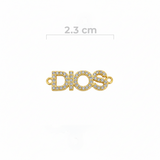 Dije Dios Dorado Rodinado