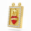 Dije Escapulario Sagrado Corazón Dorado Rodinado