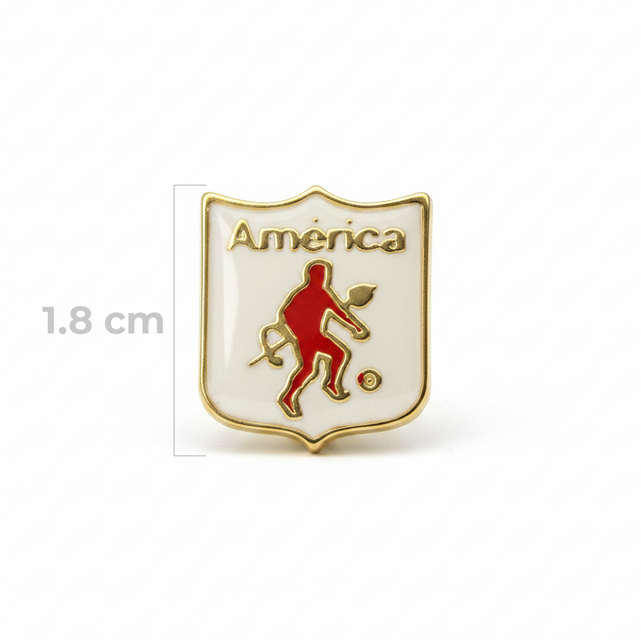 Dije Escudo America De Cali Doble Cara Gold Filled