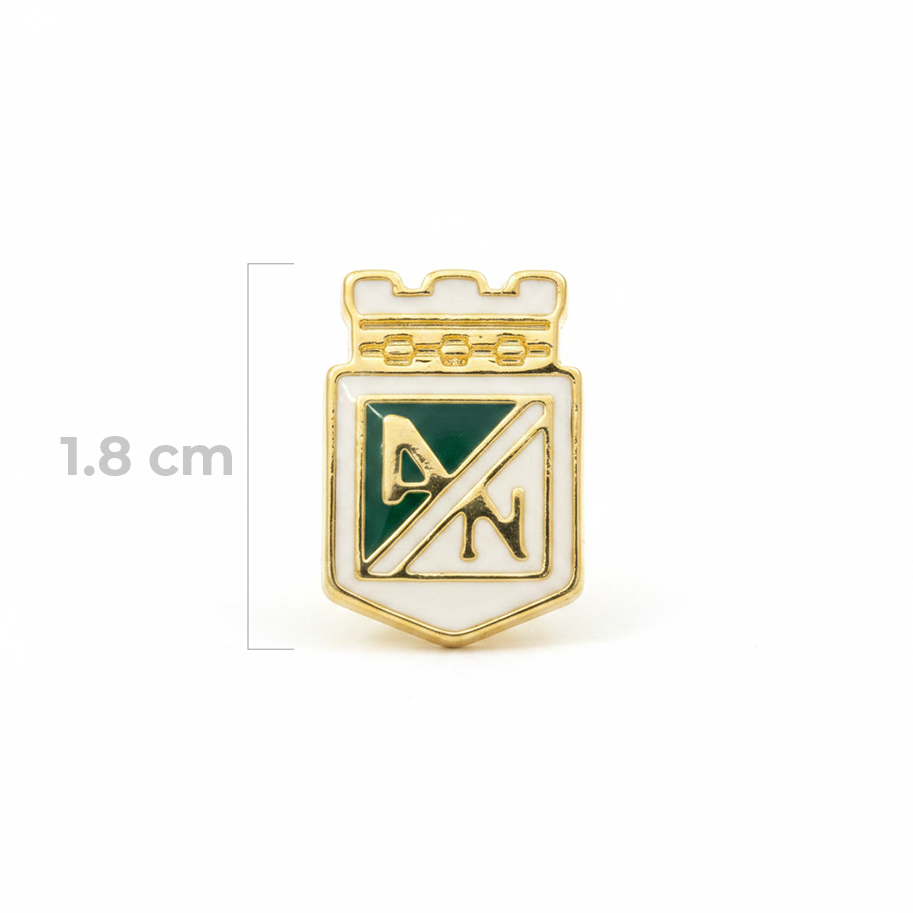 Dije Escudo Atl Nacional Doble Cara Gold Filled