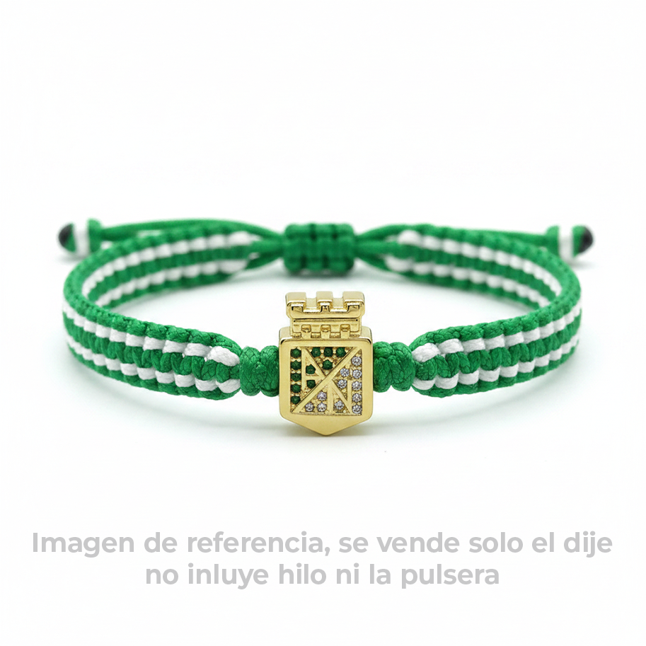 Dije Escudo Atl Nacional Dorado Rodinado