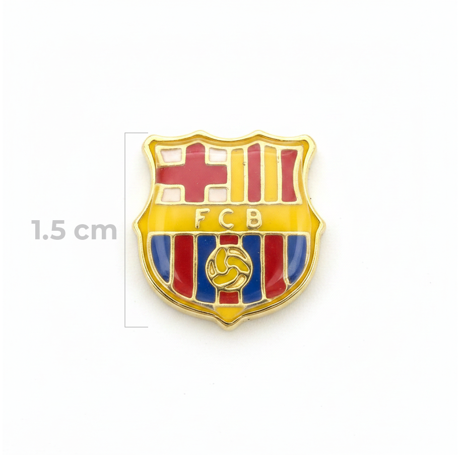 Dije Escudo FC Barcelona Doble Cara Gold Filled